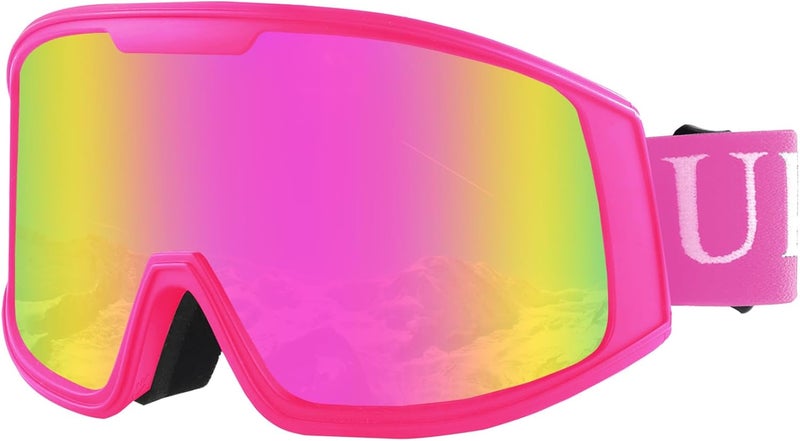 Ukoly Ski/Snowboard Goggles for Men Women, Snow Goggles HD Lens Anti-Fog Coating OTG Design UV400 Protection Windproof - Image 1